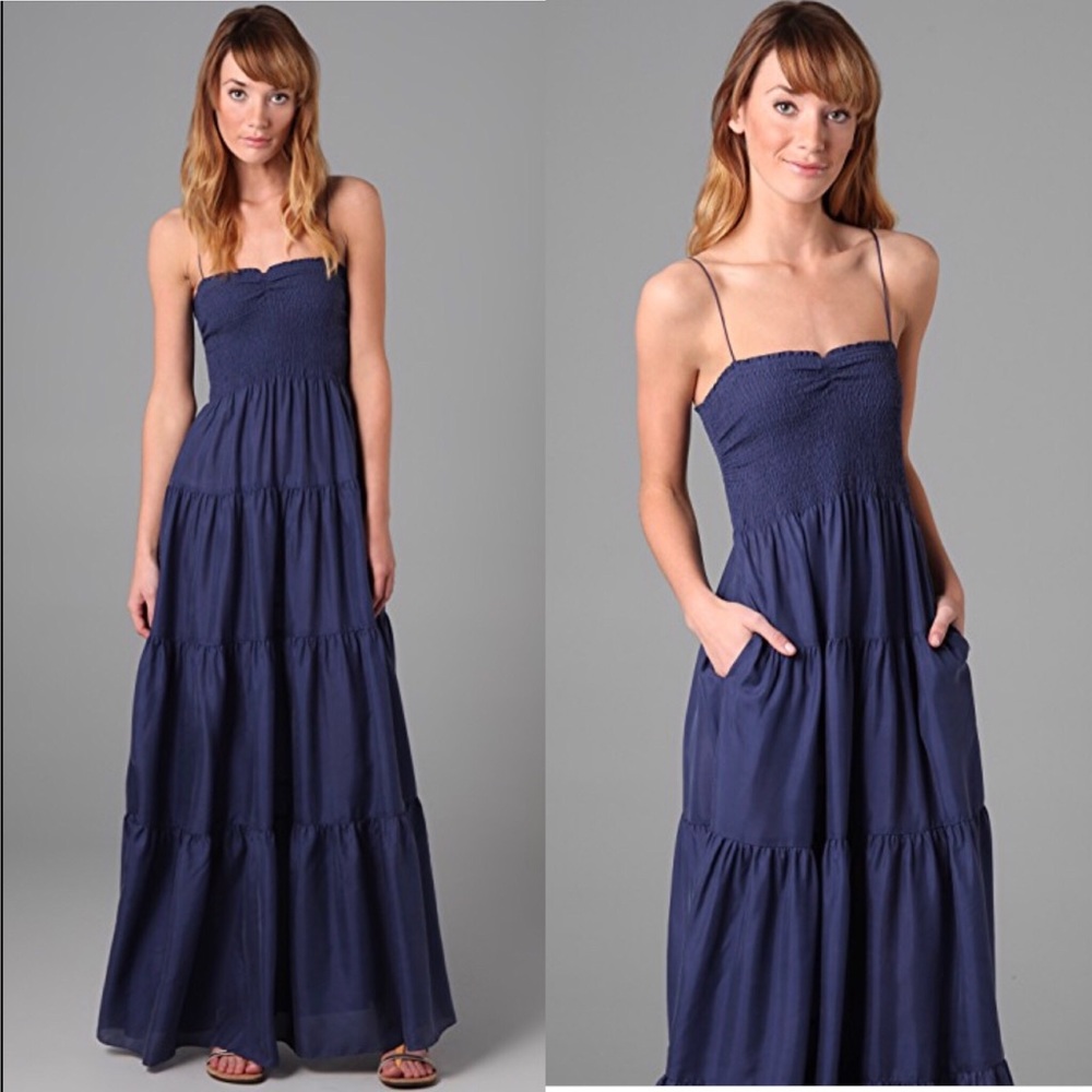 Rebecca Taylor maxi dress. Navy